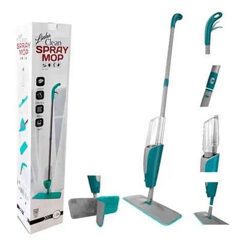 Mop Spray 123 Util Rodo Esfregão Cabo com Reservatorio Gira 360 Graus