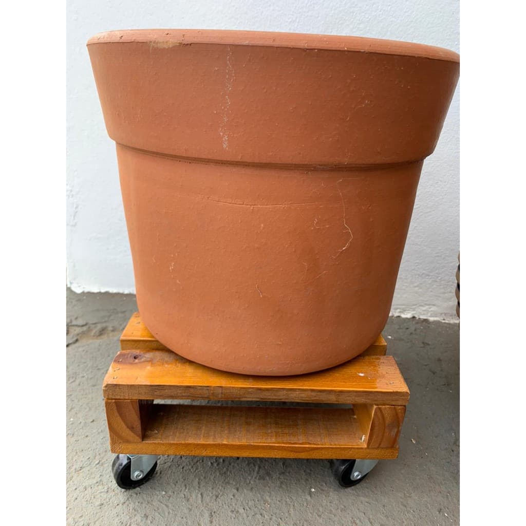 SUPORTE PARA VASO DE CHÃO COM RODINHA PARA VASO GRANDE DE BARRO, CIMENTO OU DE PLÁSTICO