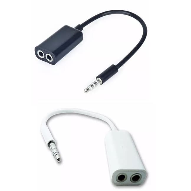 Cabo Duplicador de Fone De Ouvido 3,5mm - 2 Saídas P2