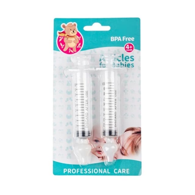 Kit 2 Seringa Lavagem Nasal Limpeza Nariz Criança Infantil