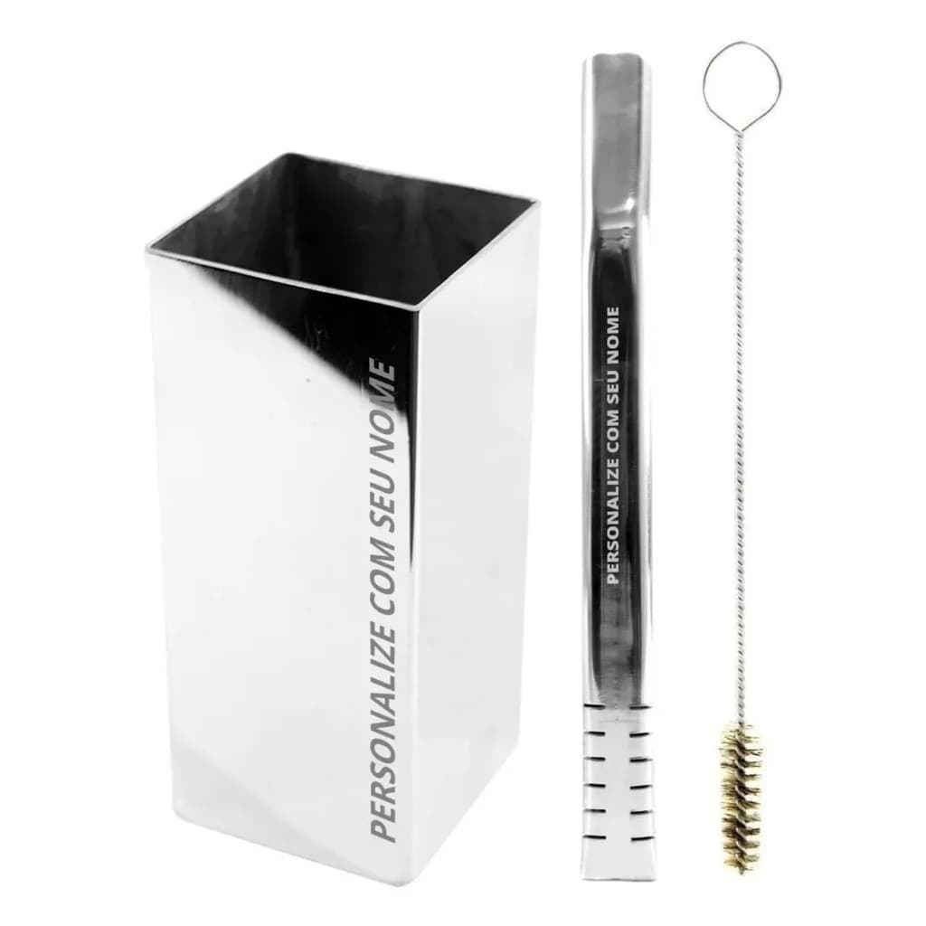 Copo inox bomba inox tereré personalizado