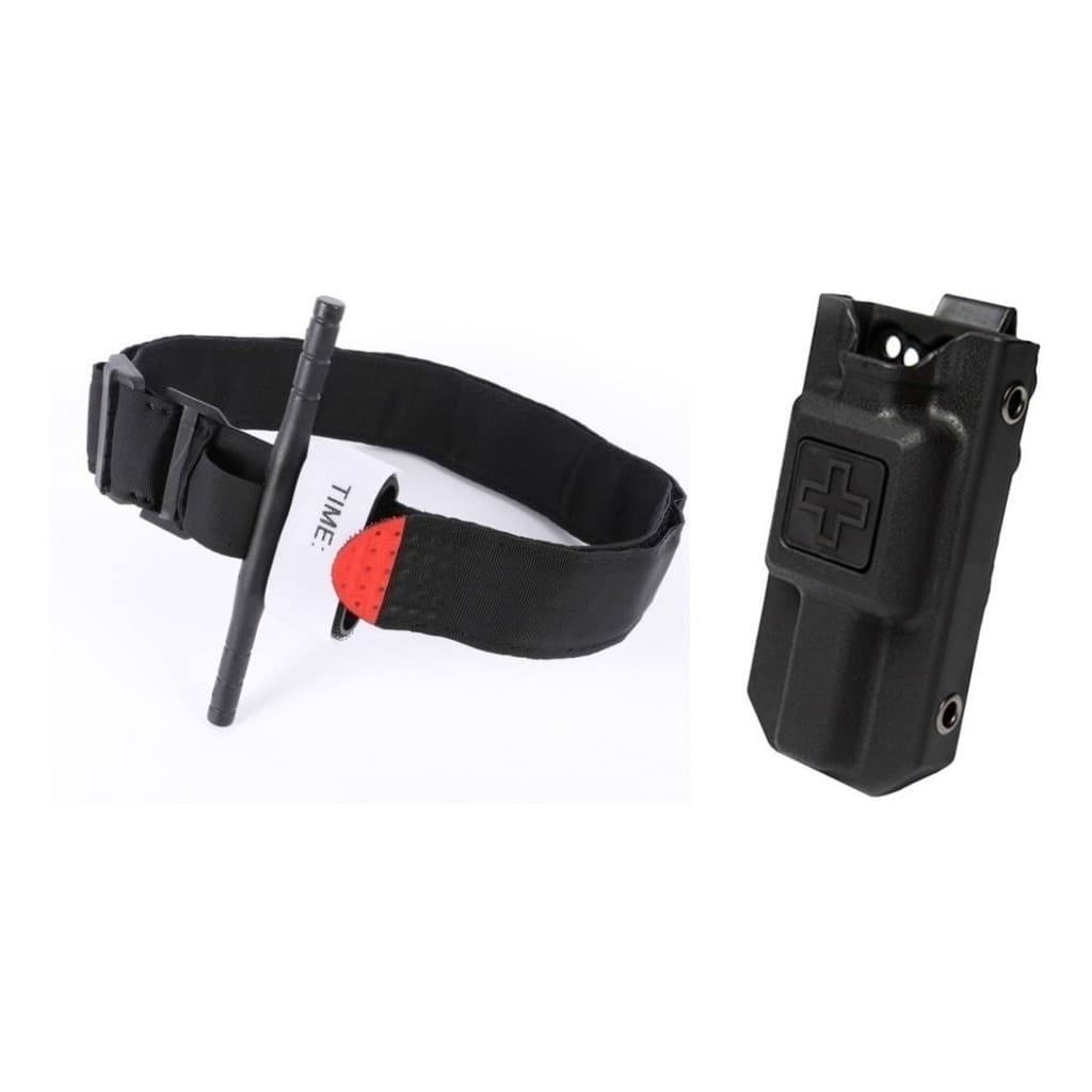 Kit Torniquete Tático + Case, Emergência Primeiros Socorros