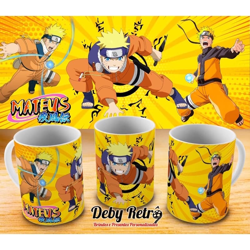 Caneca naruto, caneca Anime, caneca com nome, caneca naruto personalizada com nome