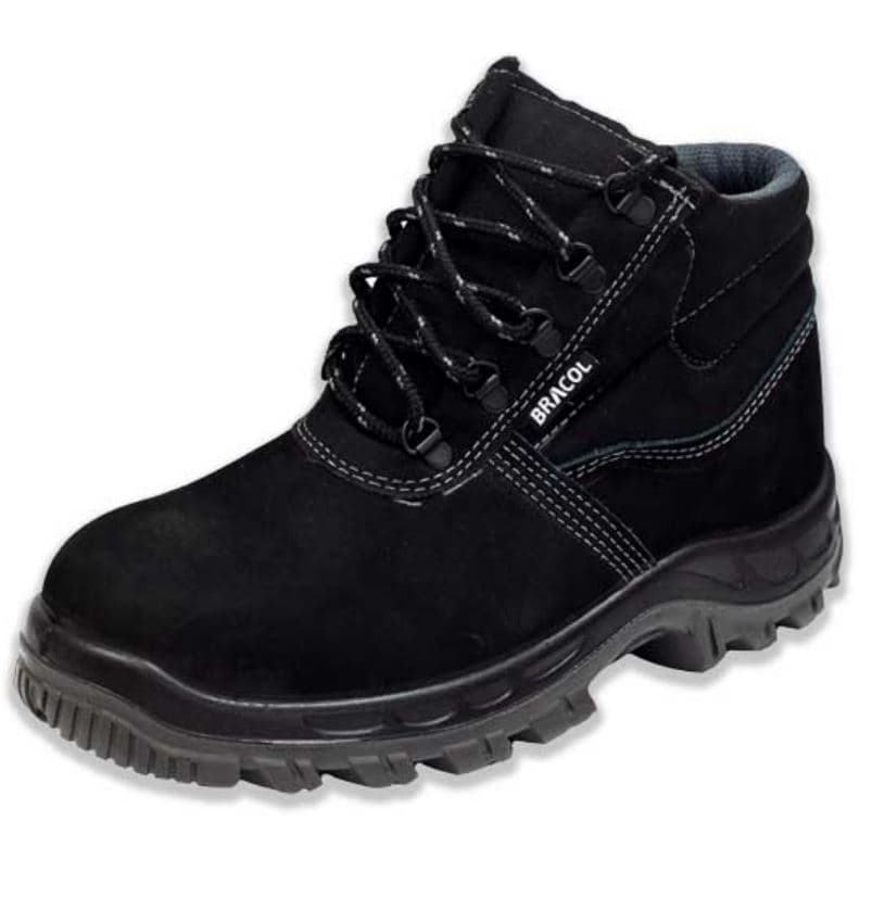 Botina De Segurança Nobuck BAF Preta Bracol - CA40872