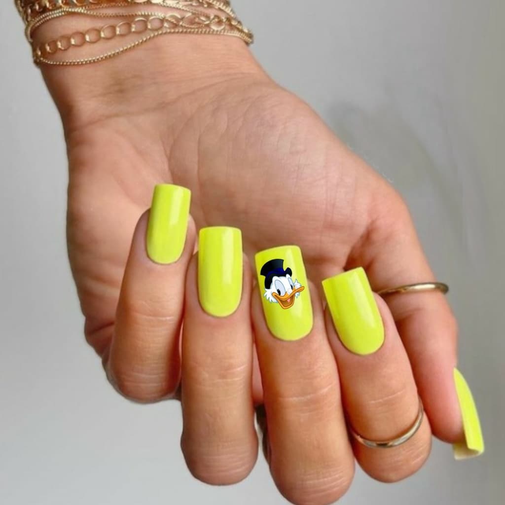 120 Adesivos para unhas 3D Tio Patinhas Películas de Unhas