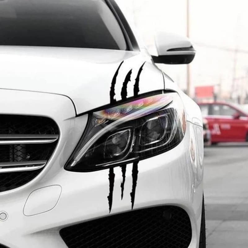 Adesivos Refletivos Com Padrão Monster Para Faróis De Carro Acessórios Carros