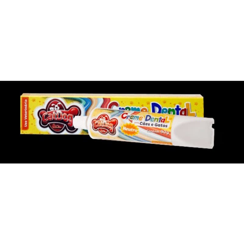 Pasta de dente pet Catdog & Cia Cães e Gatos Neutro 90 gr