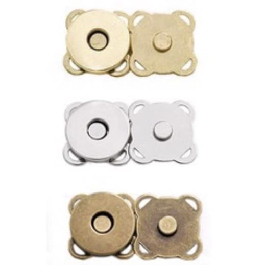 Kits com 4, 6, 8 e 10 Botões Imantados de Costura 18mm