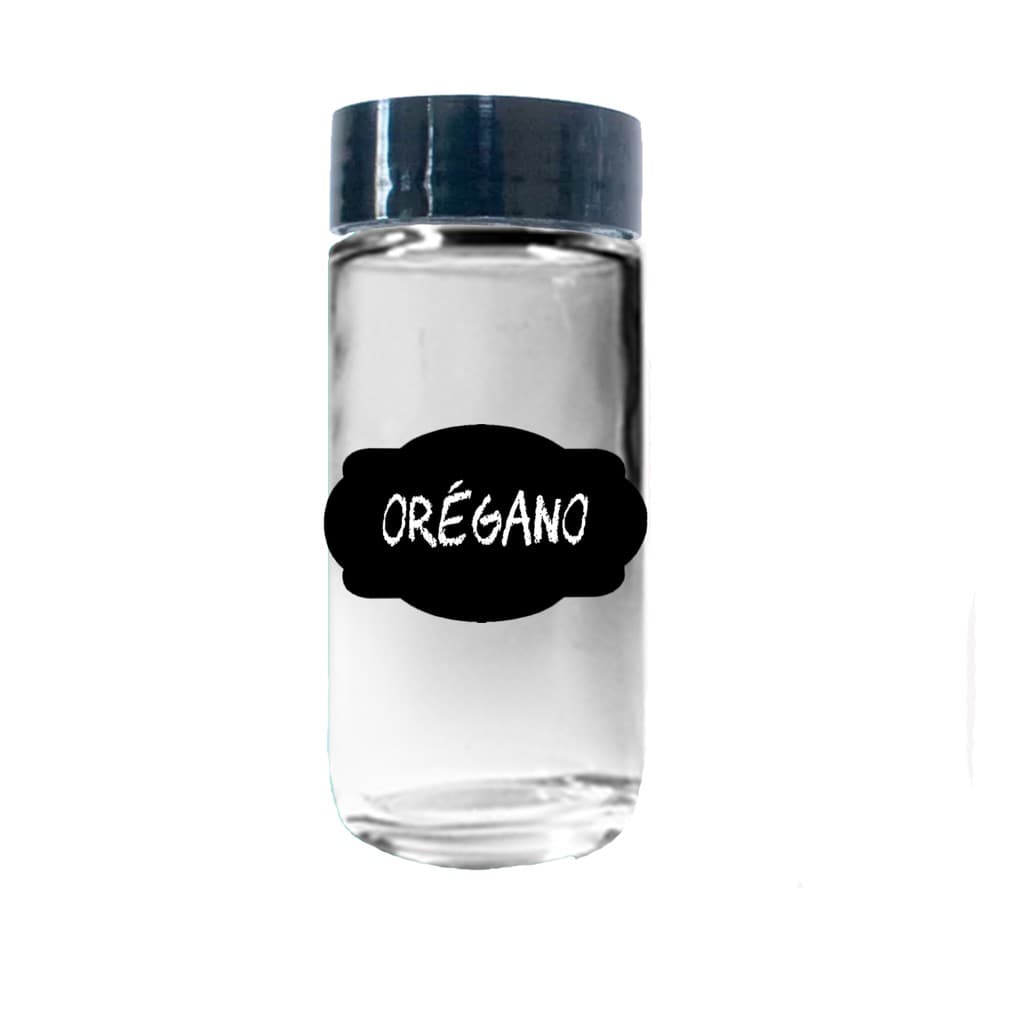 Frasco Pote Vidro Tempero - Kit com 2 de 100ml com tampa plástica e etiqueta impressa com o nome  a escolher!