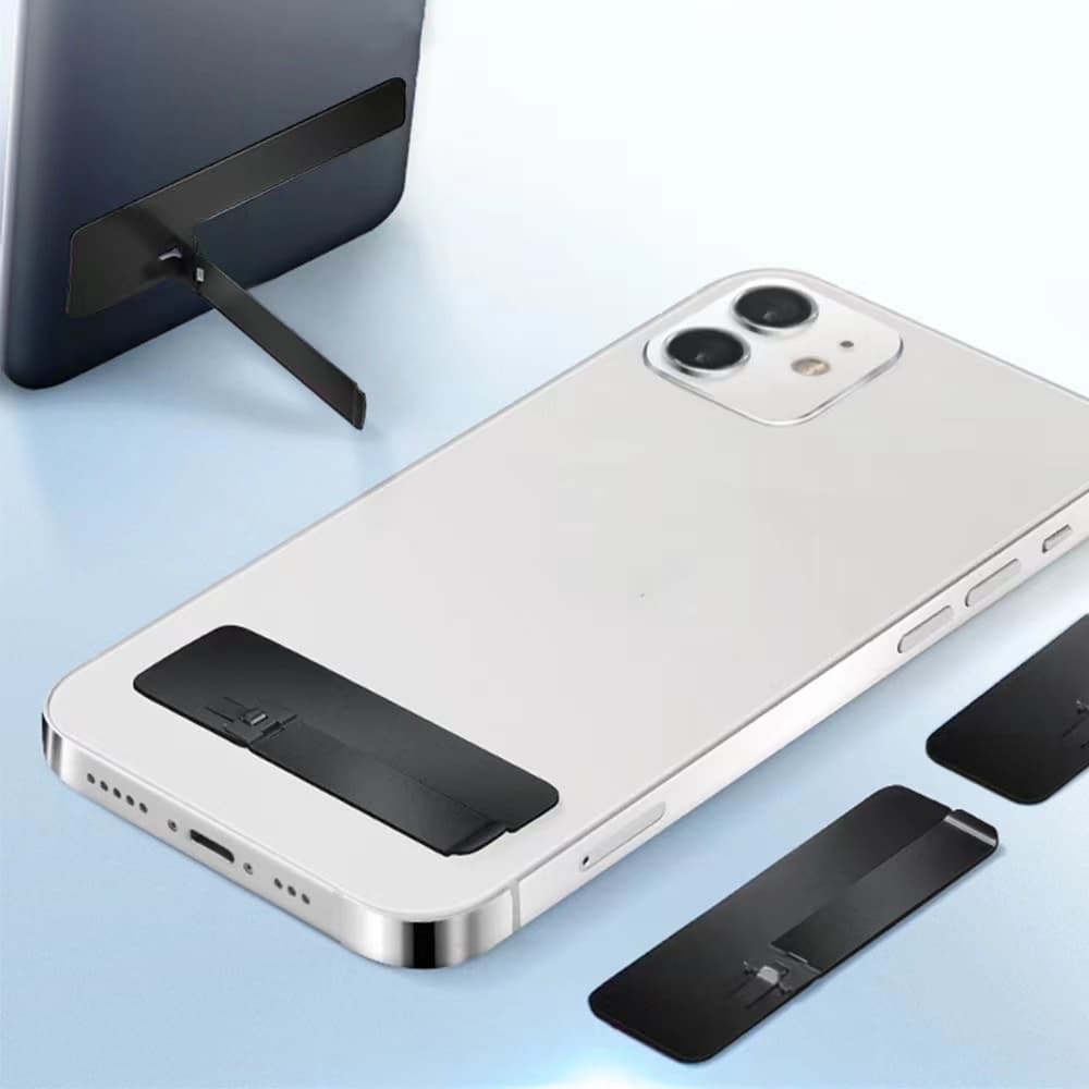 Suporte De Celular Portátil Dobrável Autoadesivo/Universal Ultrafino Ajustável/Tamanho Mini Universal De Alumínio