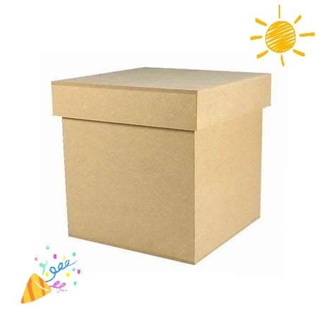 30 Caixas Quadradas  Tampa de Sapato 10x10x10 MDF Madeira