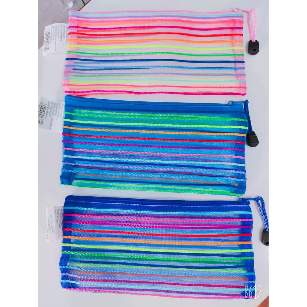 1 Necessaire colorida Pequena Bolsa Organizadora para  Viagem Maquiagem com Zíper