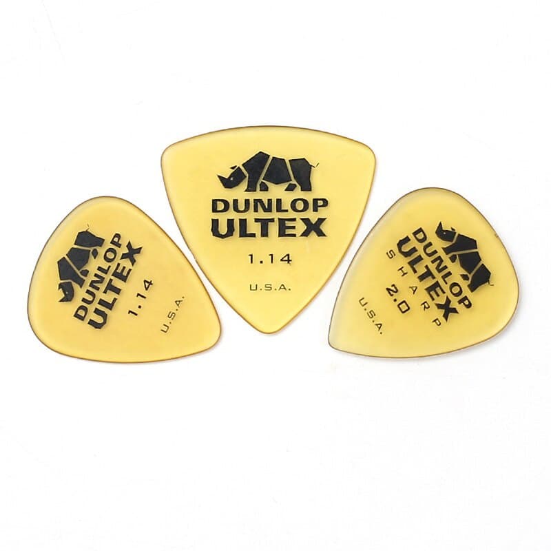 dunlop 1 peça, padrão ultex/afiada/triangular/plectro de mediação, 0.6mm-1.14mm, peças de