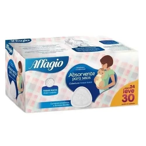 1 Cx Absorvente P/ Seios Leve 30 Unid. Pague 24 Affagio