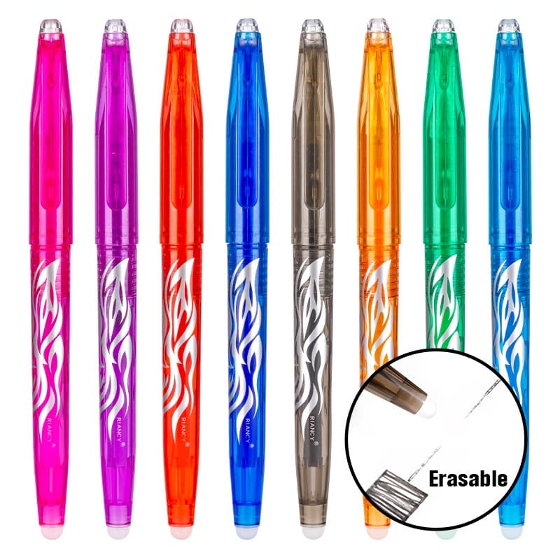 3pcs Caneta gel Apagável Com Peso De Linha 0.5 Mm