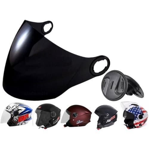 Viseira Capacete New Liberty 3 Preta ( Fume ) COM Reparo Polivisor