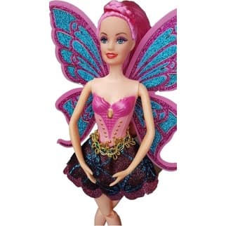 Boneca Bailarina Fada Com Asa  E Acessório Promoção KL20014