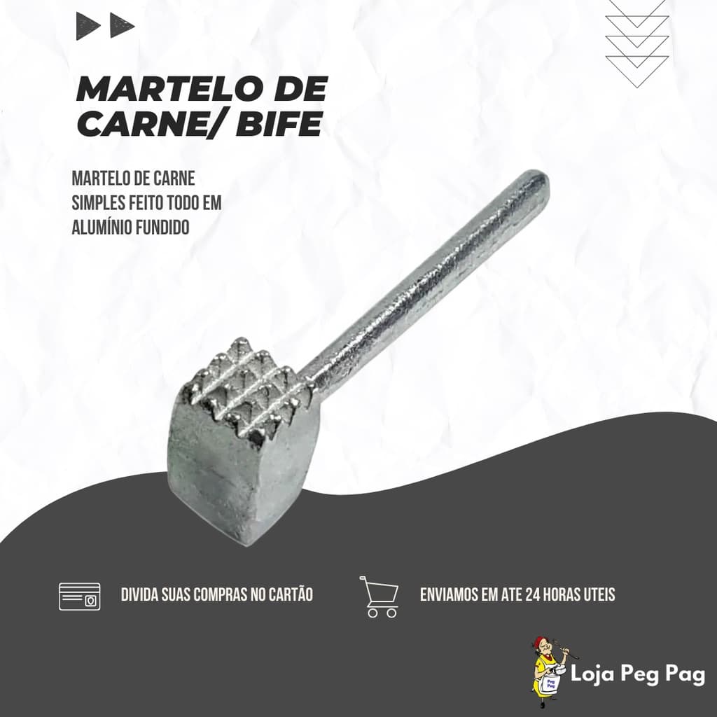 Martelo De Carne Em Alumínio Fundido Quadrado