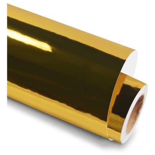 Vinil Adesivo Ouro Metalico Silhouette - 30 Cm 1 Metro