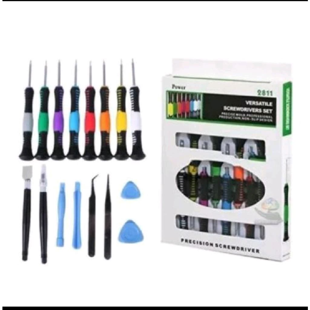 Kit Jogo Chaves Imantada Ferramenta para Manutenção Abrir Celular Tablet Iphone Android 16 peças