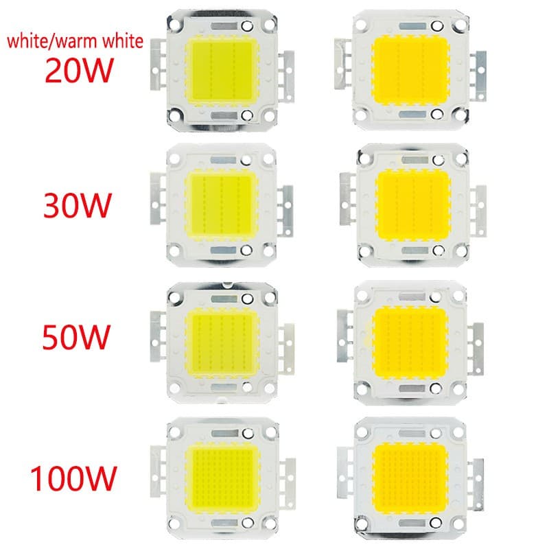 10W 20W 30W 50W 100W Branco/Quente LED CHIP Integrado Alta Potência Da Lâmpada Contas 24x44mil 32V-34V 3200K-6500K 600-3000MA