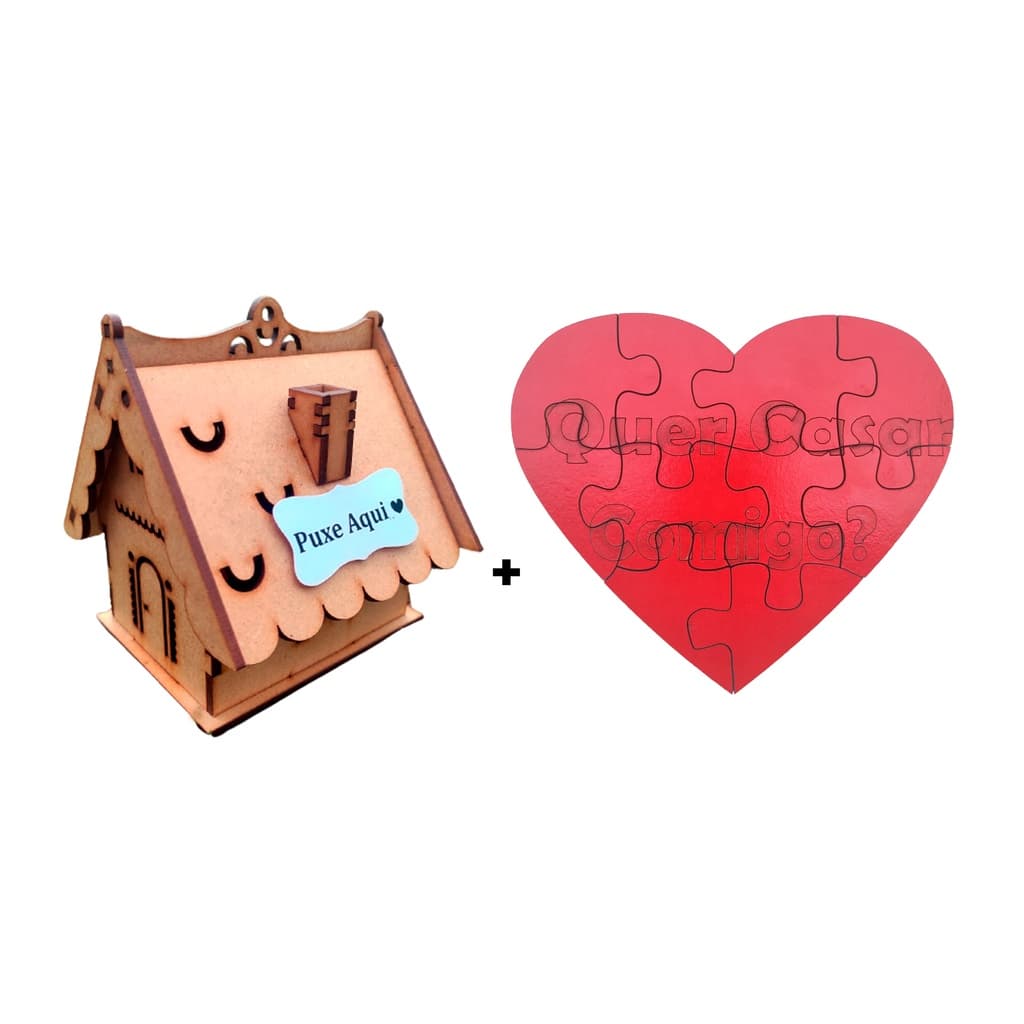 Quebra Cabeça Pedido De Casamento/ Pedido Namoro Mdf Casar Presente Criativo MDF Dia dos Namorados Amor