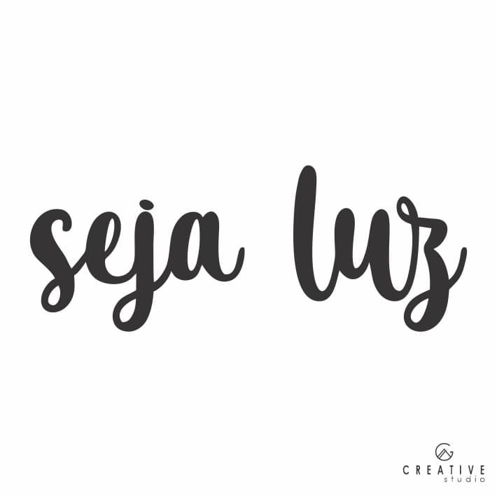 Frase Seja Luz Letras Aplique de Parede Preto Mdf3mm Lettering  Decoração Preto Casa Sala Quarto Hotel Sala Decoração