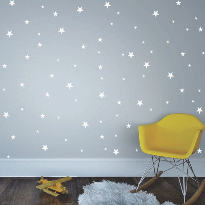 Adesivo Parede 267 Estrelas 7,5,2.5 Cm Estrela Estrelinha infantil bebê