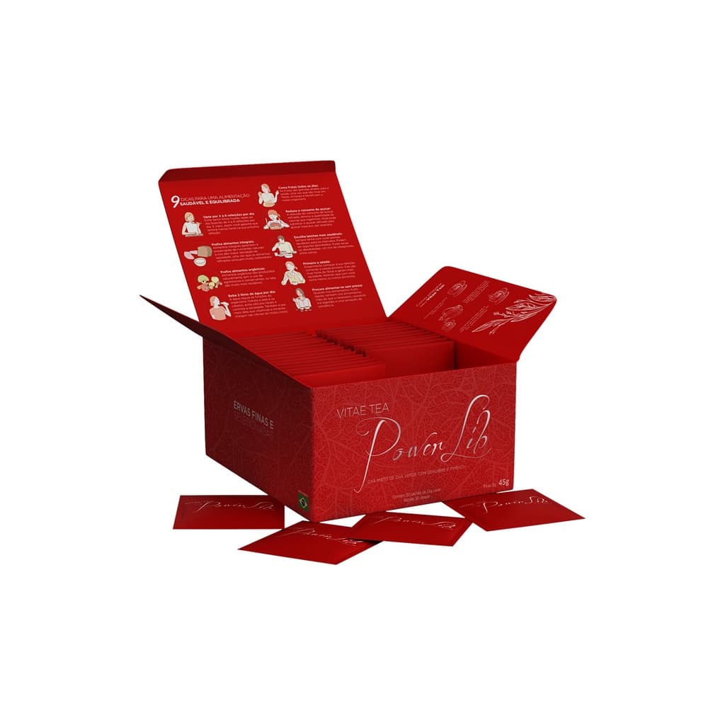 01 Caixa C/ 30 Saches | Chá Vitae Tea Power Lib Luci Luci