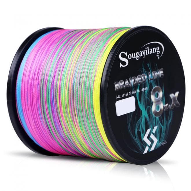 Linha de Pesca Multi-Filamento X9 300 metros 0,20mm 28Lbs 9 Fios 12Kg Multi-Color