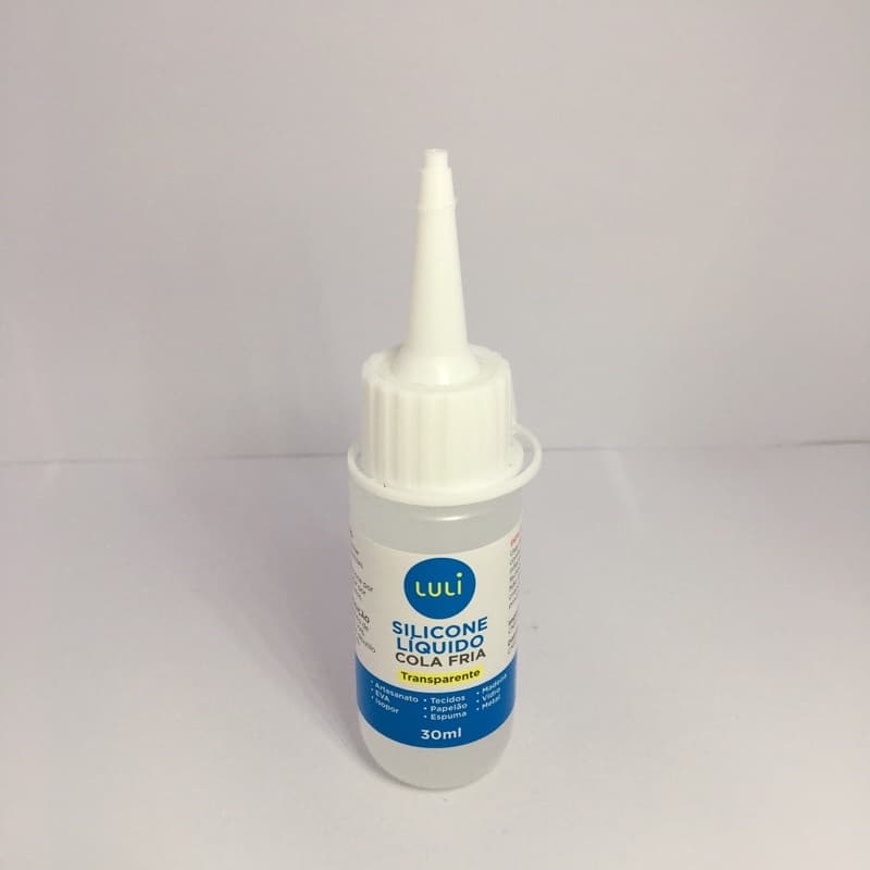 Cola de artesanato, cola fria silicone líquido luli 30ml/60ml/100ml/250ml cola silicone