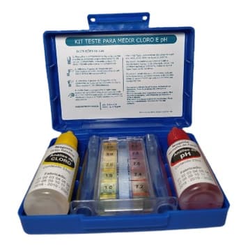 Estojo de teste pH e Cloro para piscina