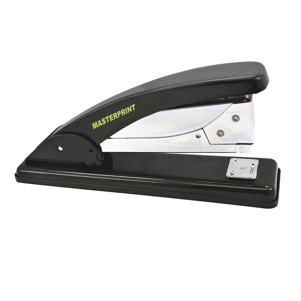 Grampeador Grande de Metal 19,5cm Grampos 26/6 para até 25 Folhas Masterprint MP400
