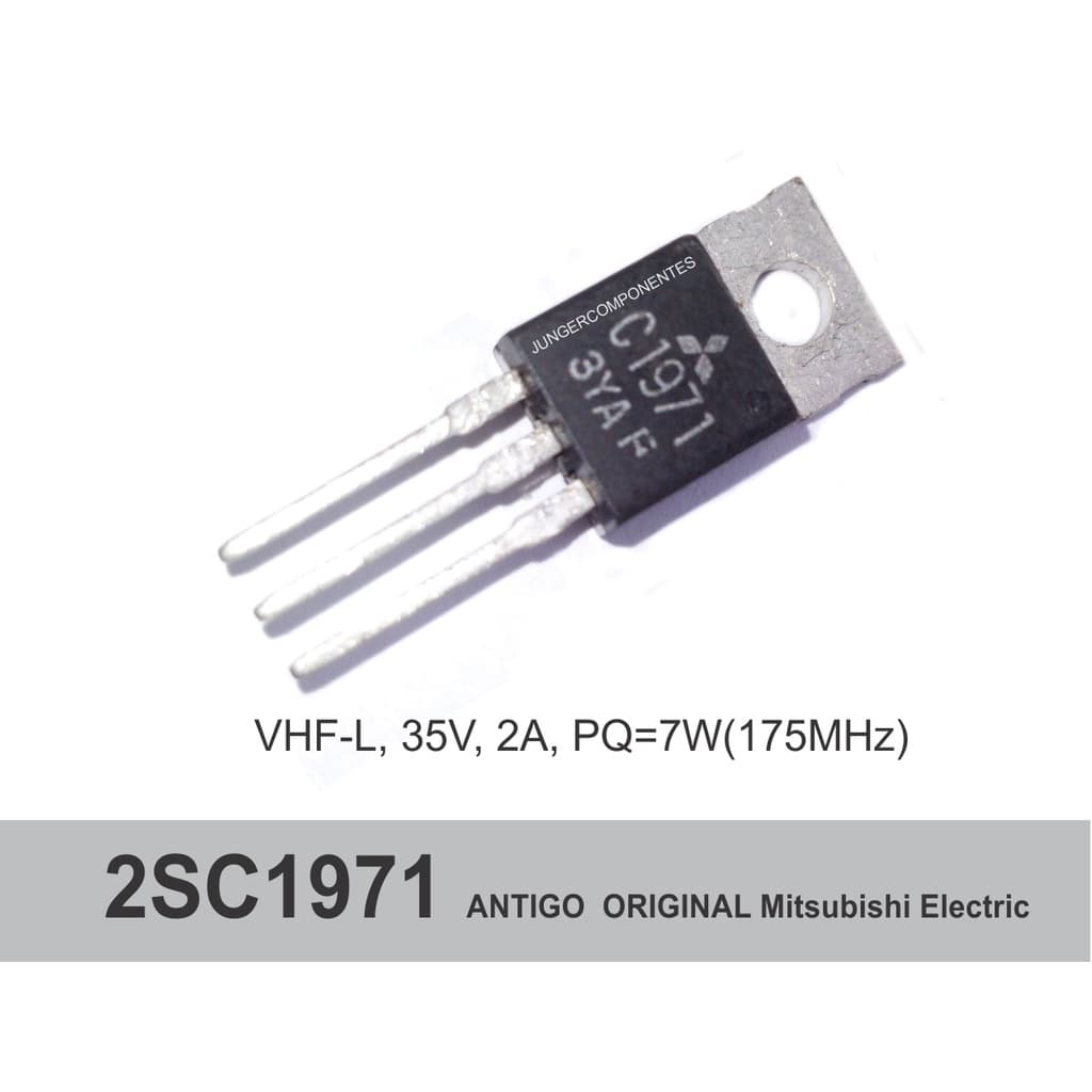 Transistor Rf Antigo C1971 2sc1971 Com Diodo 100% Original transmissor de fm  eleflow  Pll blf mrf bc Lb 2n fm