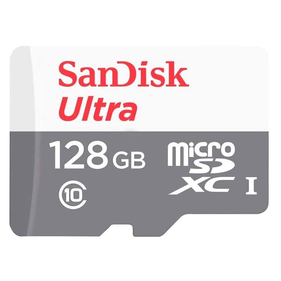 Cartão SanDisk Ultra 128GB 100MB/s UHS-I Classe 10 microSDXC SDSQUNR-128GB-GN6MN