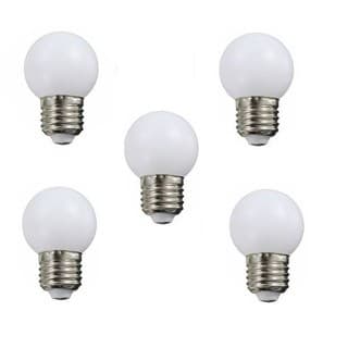 Kit 5 Lampadas Bolinha Bulbo G45 3w