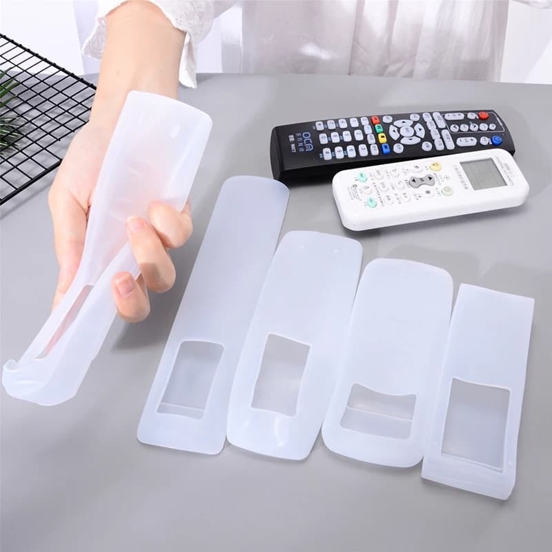 Bolsa De Silicone Transparente Para Armazenamento De Controle Remoto