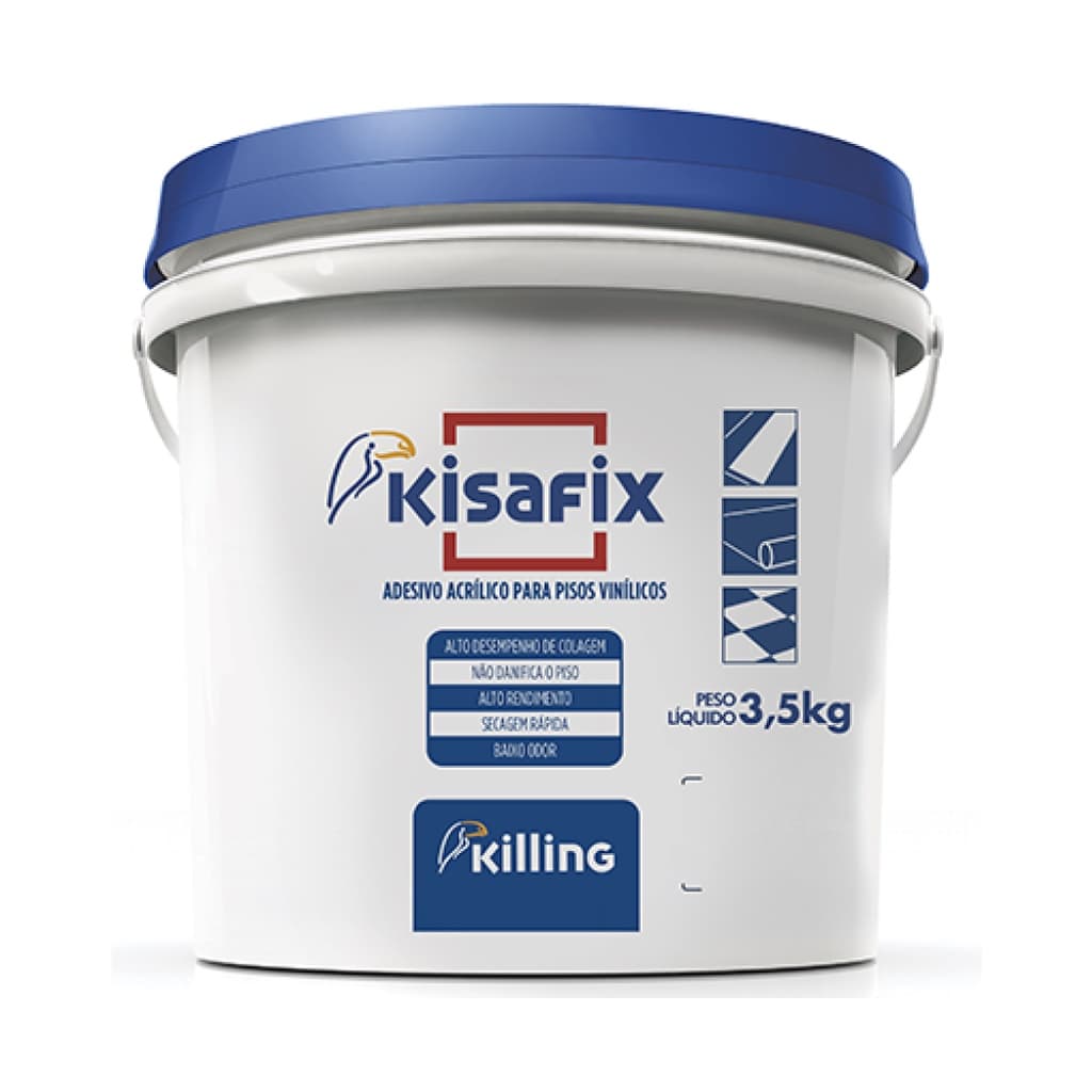 Cola Piso Vinilico Adesivo Kisafix 3.5kg