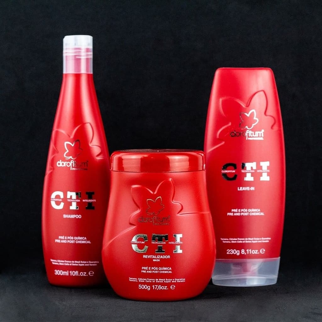 Kit Cti Salva Fios Shampoo + Mascara + Leave-in+ Brinde