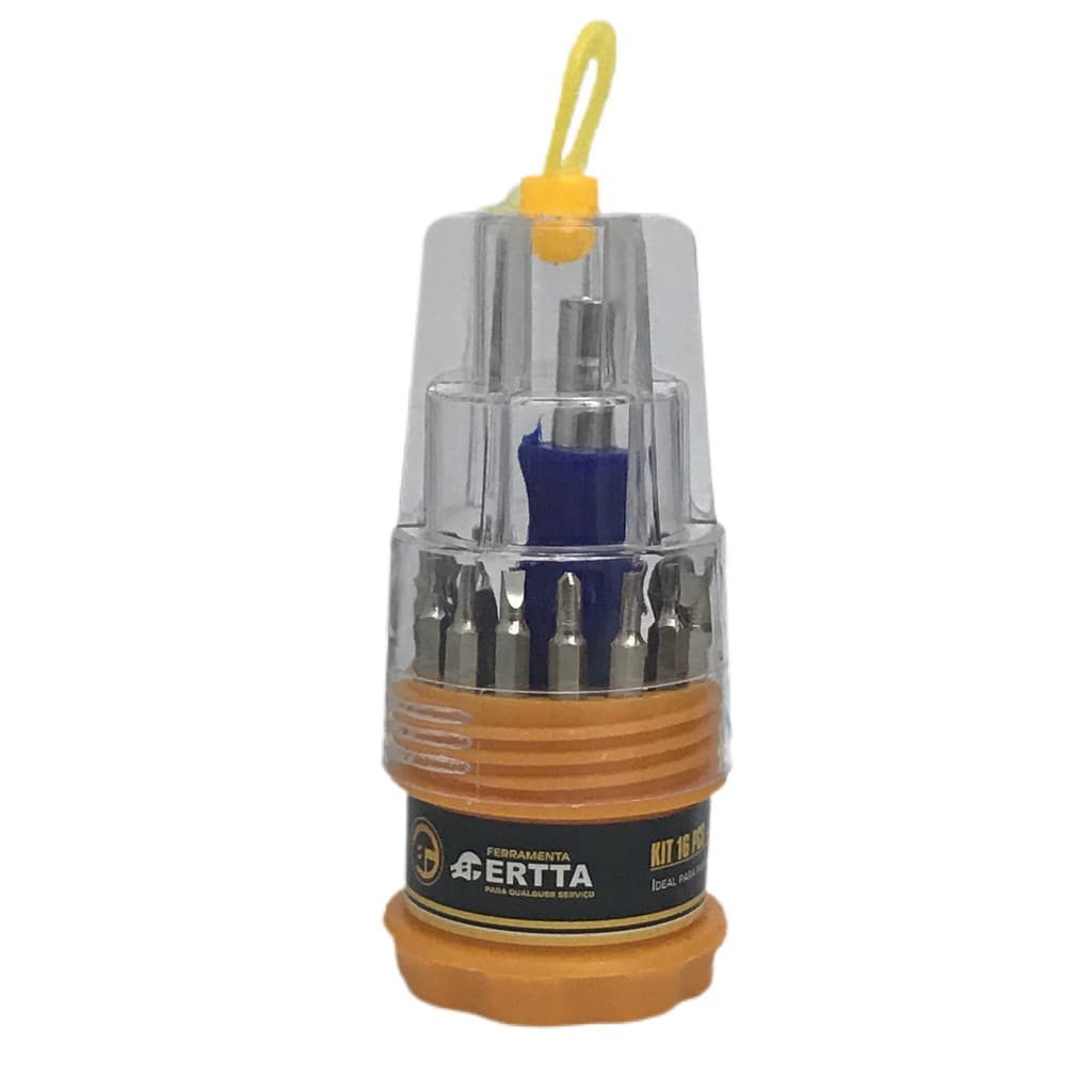 Kit Ferramentas - Kit com 16 peças - Chaves de Precisão - Fertta - ideal para parafusos pequenos Novos e de Qualidade.