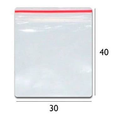 kit 100/50 Sacos De Armazenamento Zip Lock Vários Tamanhos 30x40 24x34 17x24 cm Transparente