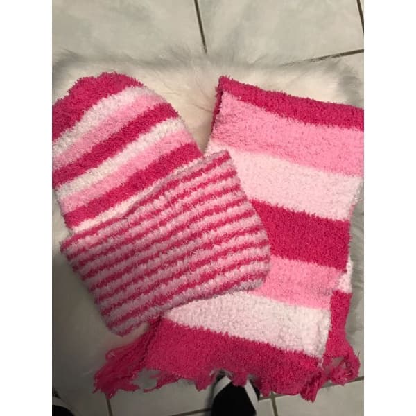 kit gorro e cachecol peludinha grossa lã microfibra, quentinha inverno touca