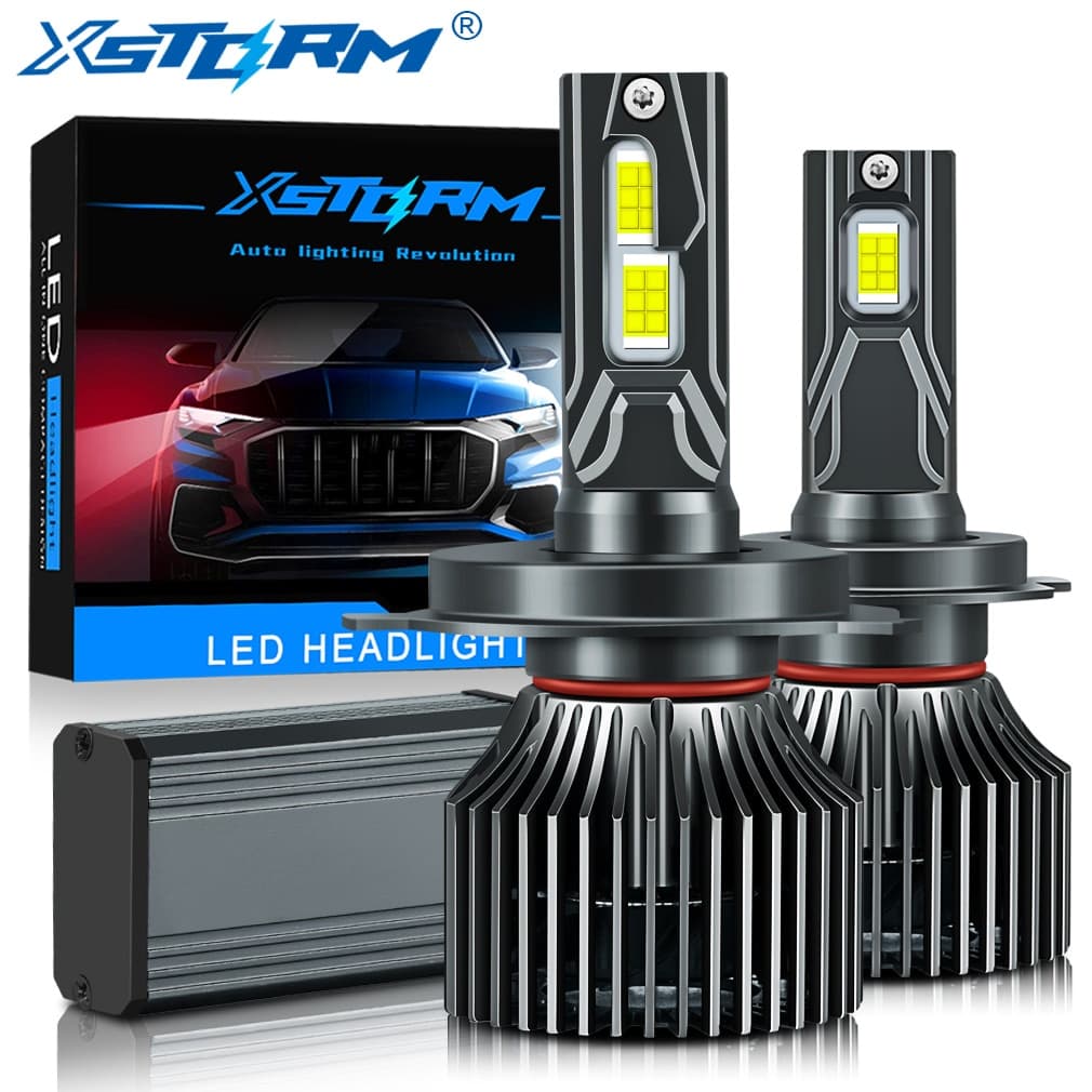 XSTORM 120W H7 LED Canbus 22000LM Farol De Alta Potência H1 H4 H8 H11 9005 9006 Lâmpada Turbo Para O Carro 12 V 6500 K