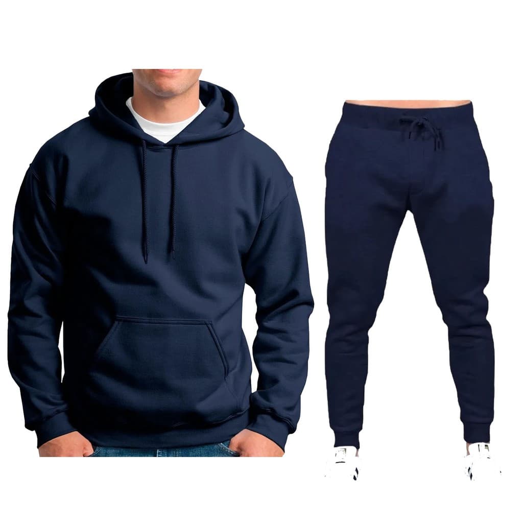 KIt Calça e Moletom Liso Masculino E Feminino Blusa De Frio Unisex