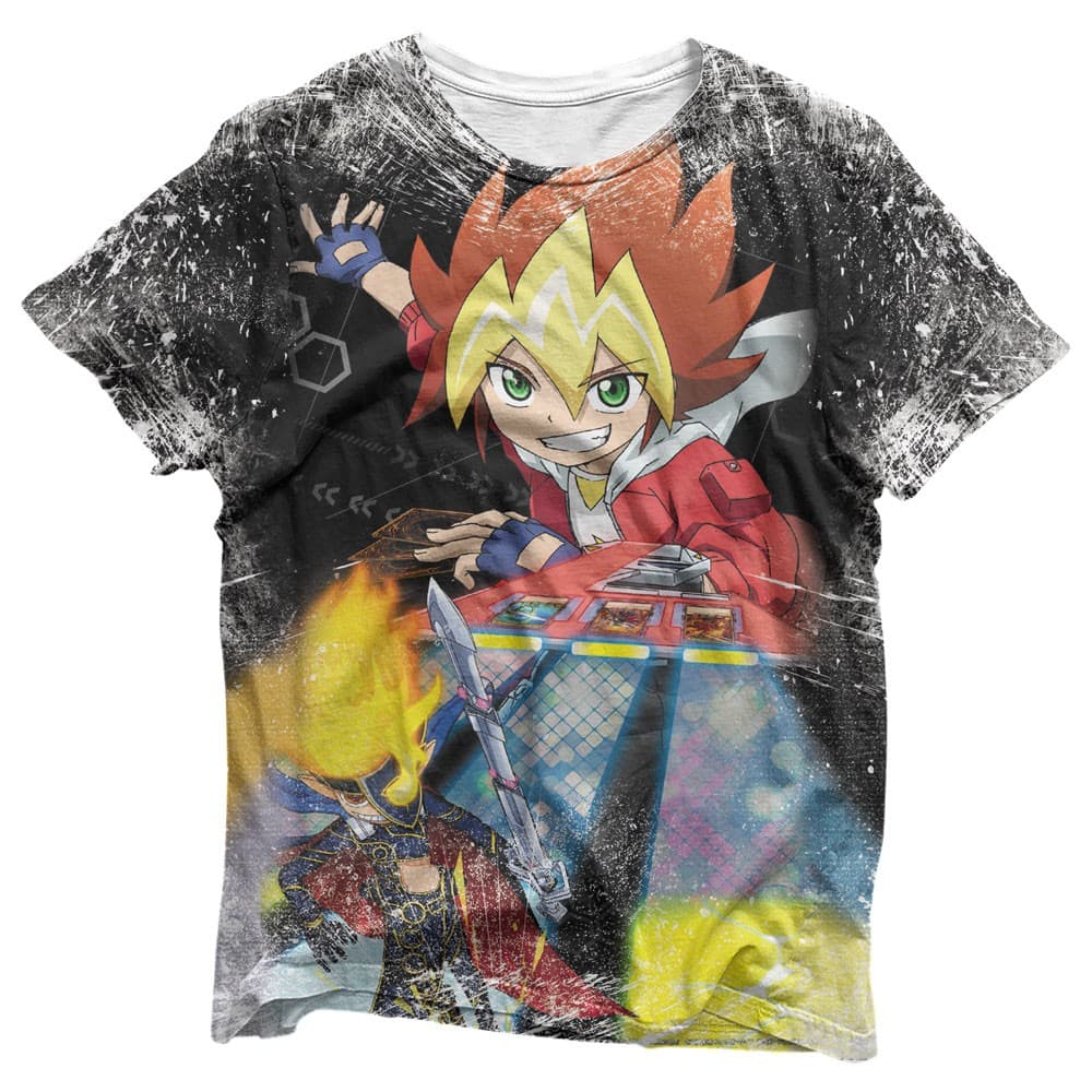 Camisa Yu Gi Oh Sevens Capa do Anime - Camisas Yu Gi Oh Sevens Estampa Total
