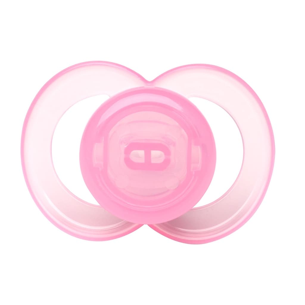 Chupeta Joy Rosa Lolly Redonda Tamanho 2