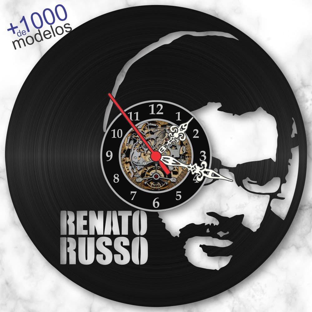 Relógio Parede Renato Russo Rock Pop Musica Vinil Lp Retrô