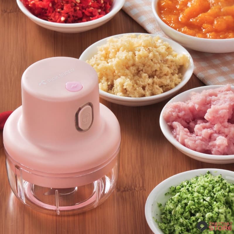 Mini Triturador alimentos eletrico de alimentos picador de carne vegetal 2 lâminas-2021