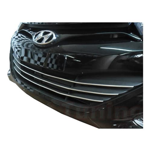 Friso Cromado Parachoque Inferior Grade Hyundai Hb20