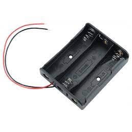 Suporte para 3 baterias pilhas em série 18650 Li-ion - eletrônica - Componente Eletrônico